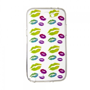  Silicon Case Multicolor Lips for Samsung Note 2